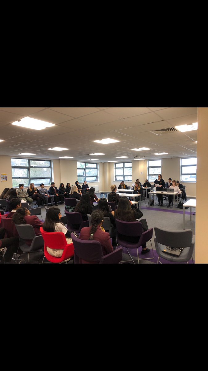 UCGSchool's tweet photo. A fantastic #MockBar competition between @UCGSchool & @Wexham_School students today. Superb performances and demonstrations of oracy and legal expertise on display. Huge thanks to Mr Perrin @UcgsHistory for organising
#Curiosity #Growth https://t.co/JdwxBlQ7j6
