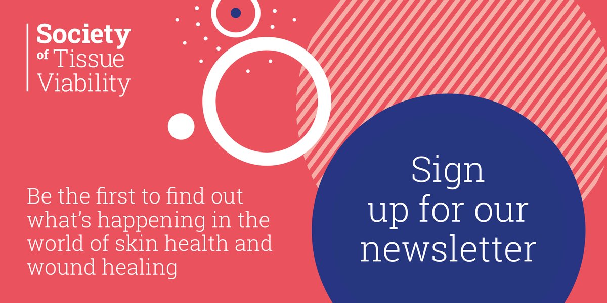 Be the first to find out about our free educational sessions, conference and what's happening in the world of skin health and wound healing. Sign up for our newsletter societyoftissueviability.org/sign-up-for-ou…