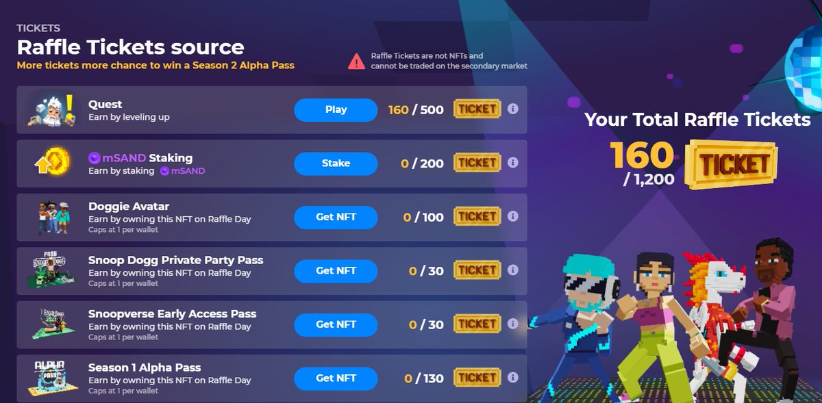 EttyLynde's tweet photo. @TheSandboxGame I just participated in the daily #SandboxAlphaS2Contest for a chance to earn up to 1,000 $SAND! Starting March 14 -  Show your Raffle Tickets. Check out my screenshot below! 👇 #SandboxAlphaS2 https://t.co/NH1dv5twNe