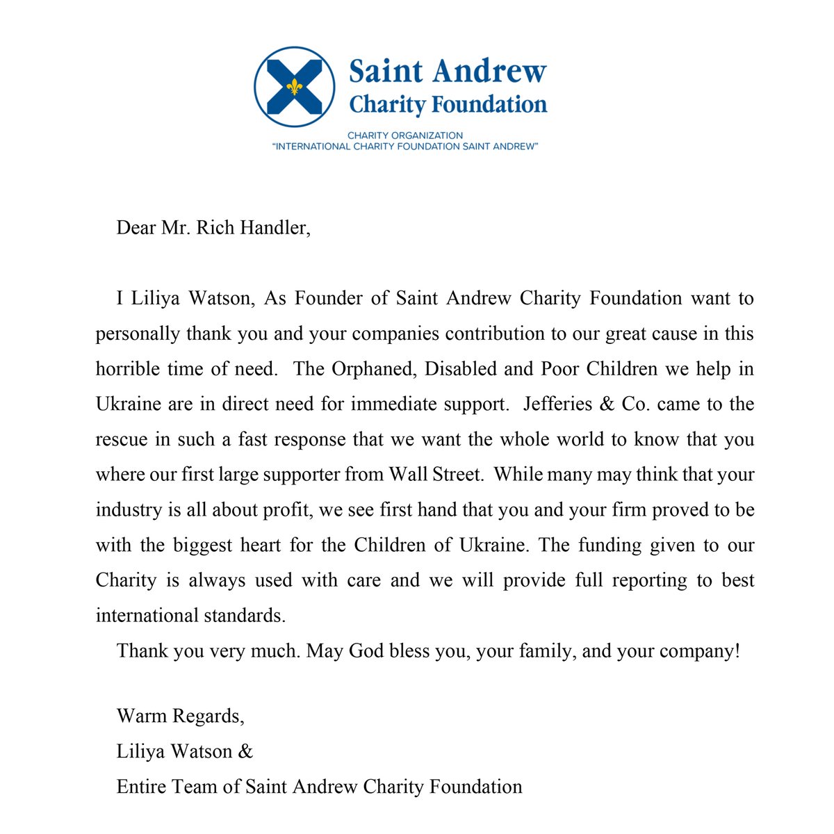 standrewcf's tweet photo. Love and kindness saving the world 🙏 💙💛

Thank you @HandlerRich !

#handlerrich #jefferies #andrewcharityfoundation #киев #zelenskiy #washingtondc #usa #charity #foundation #volunteer #donate #children #orphan #ukraine #kyiv #kiev https://t.co/Jww9KLrWwW