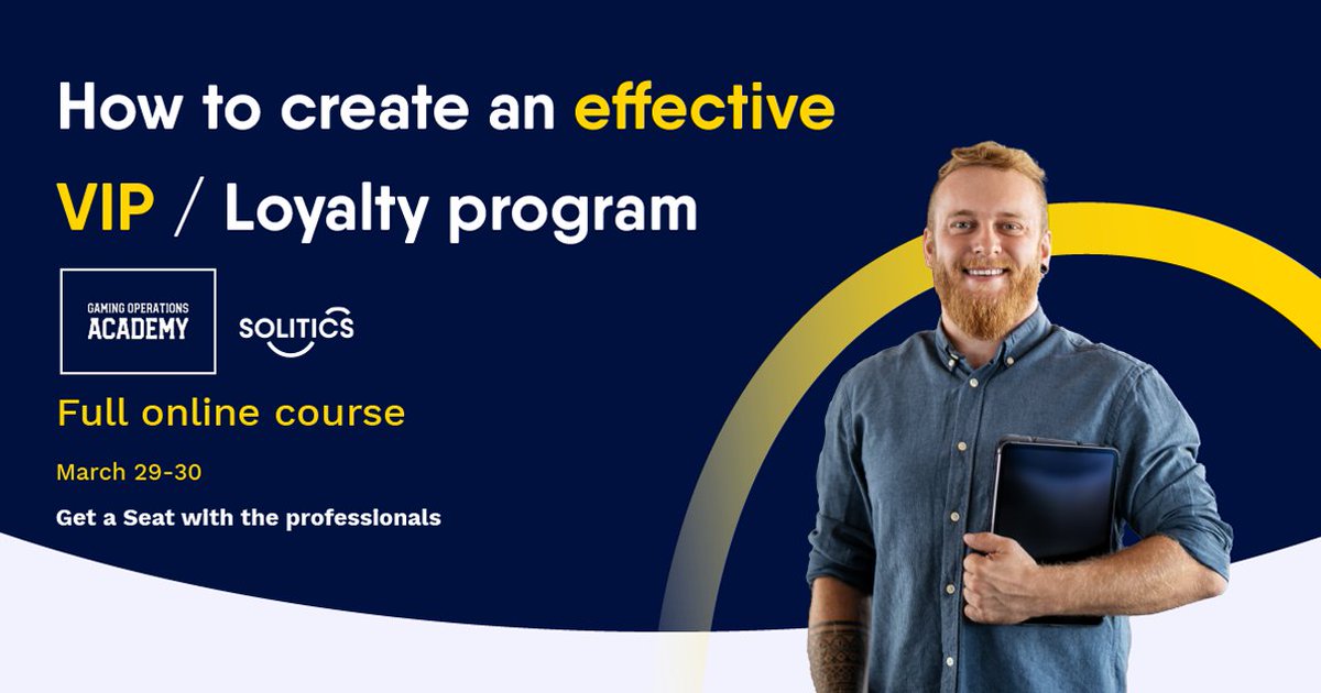 We are proud to announce that Solitics has partnered with the Gaming Operations Academy, and Solitics is sponsoring four fully CPD accredited courses. 🏆 The first lucky few to sign up will win a FREE SEAT!!!!! 👉🏼solitics.com/solitics-has-p… #gamingindustry #igaming #loyaltyprograms