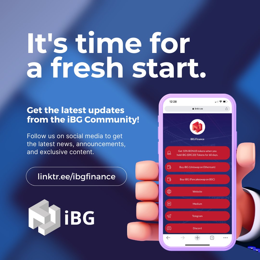 ibgfinance's tweet photo. Calling all crypto newbies, natives and everyone in between to join our community of THRIVING crypto enthusiasts! 😍
Get the latest news on the crypto and DeFi markets from your trusted iBG Community! https://t.co/NxPyPzZv9H
#DefinitelyiBG #Crypto #DeFi #altcoin https://t.co/wauGPQWMaf