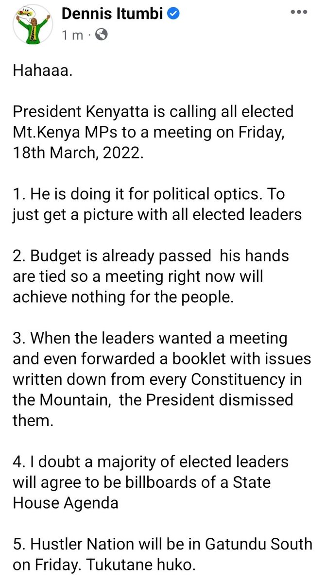OleItumbi tweet picture