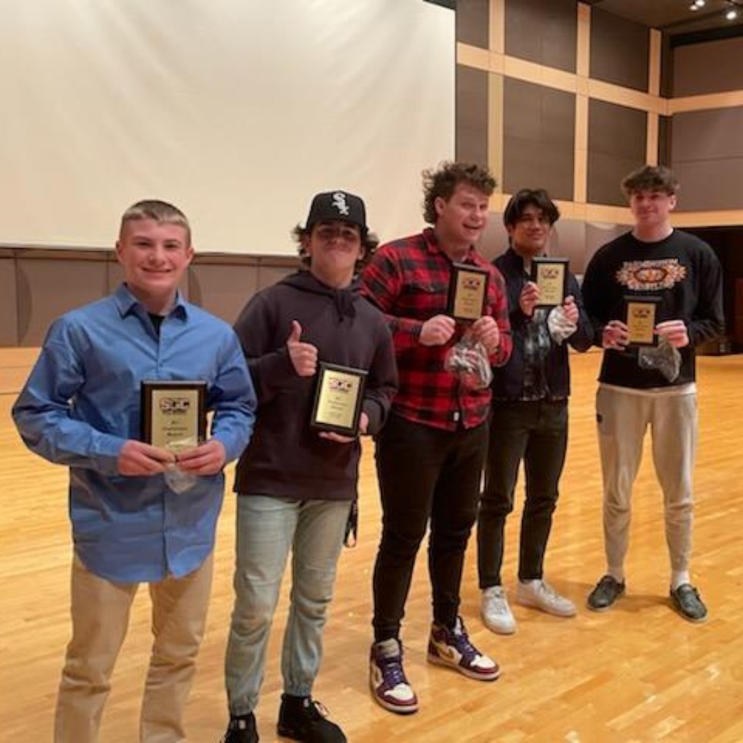 Congratulations to our SSC All Conference Wrestlers!! Davis Parrow, Ryan Sullivan, Andrew Keeler, Cole Han-Lindemyer and Gavin O'Neill