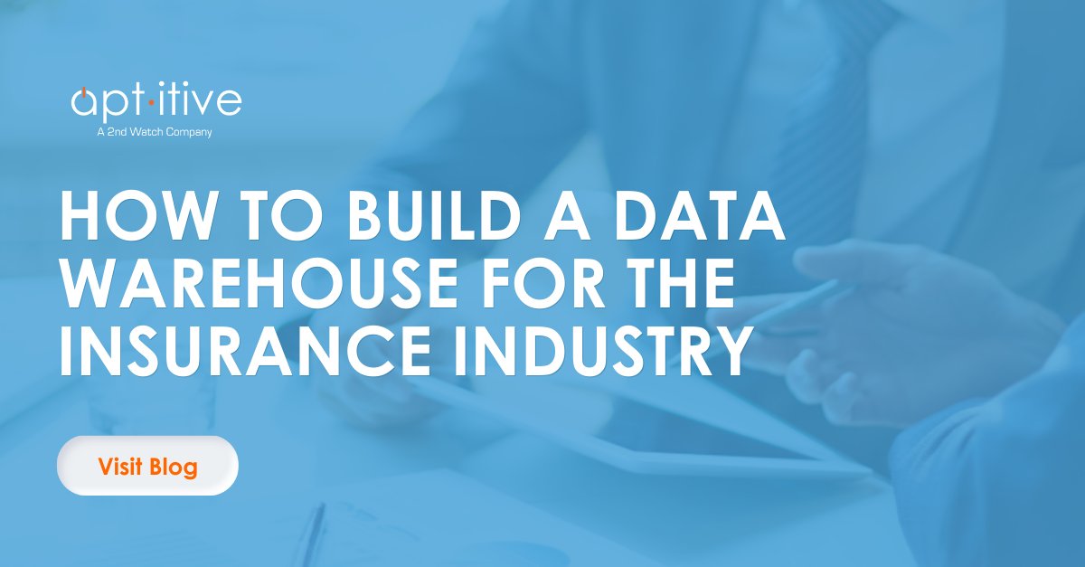 aptitive's tweet photo. "By combining your sources into a centralized data warehouse for insurance, the business has created a single source of the truth." Learn how to build a #datawarehouse for the #insuranceindustry: https://t.co/XRrJxx7pOe. #insurancedata https://t.co/NGvmCIypNz