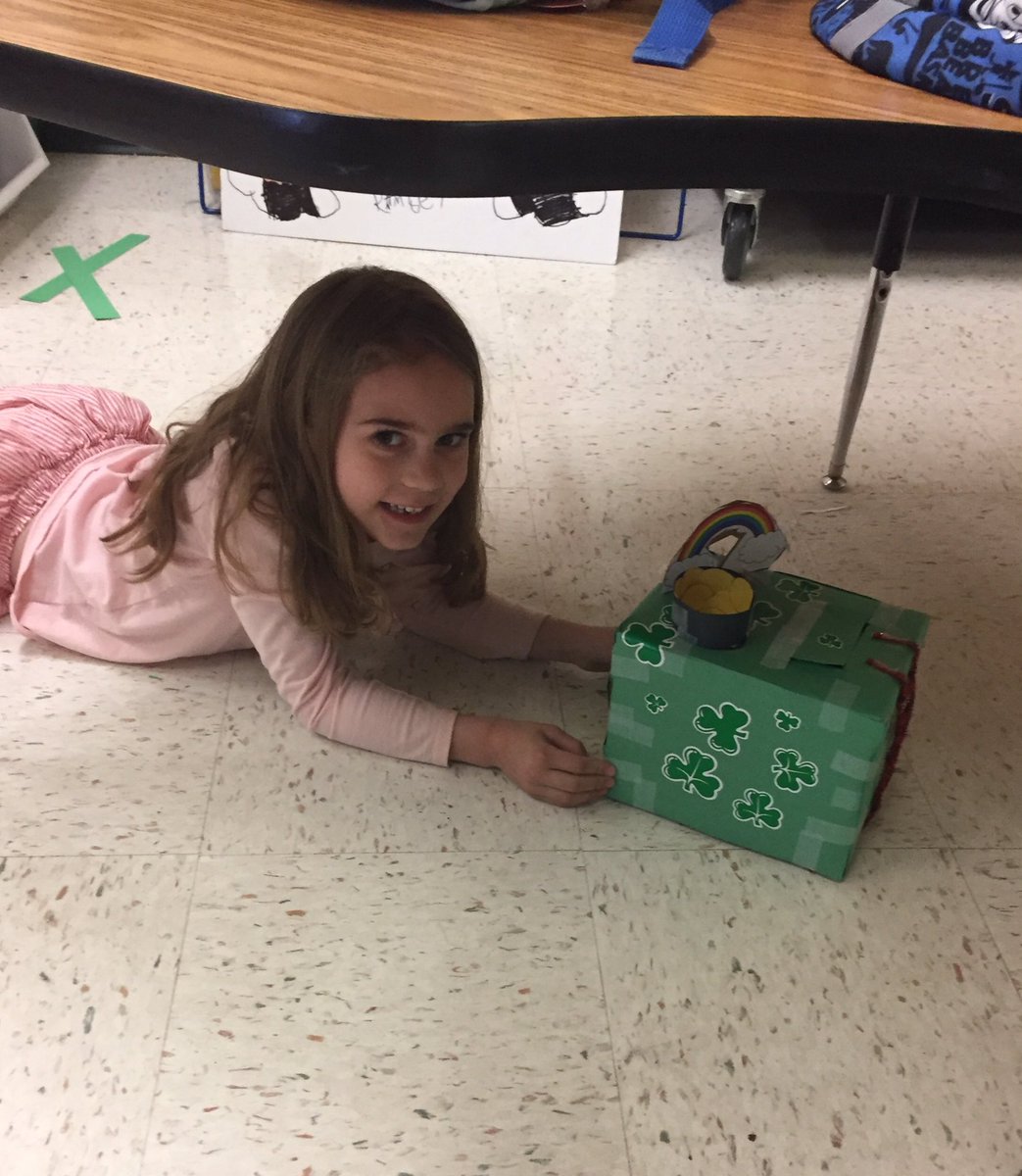 lcpsbworkman's tweet photo. Setting our leprechaun traps with hopes of trapping a tricky one or two!! Will we get lucky?? 🍀#MTVMoose https://t.co/MWhObFaH5r