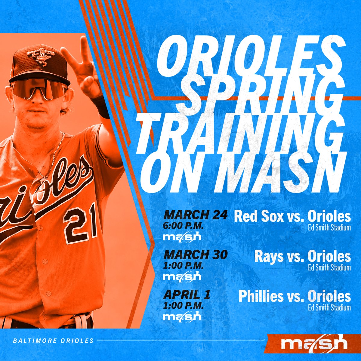 Orioles on MASN on Twitter "Catch Grapefruit League action on MASN! 📺