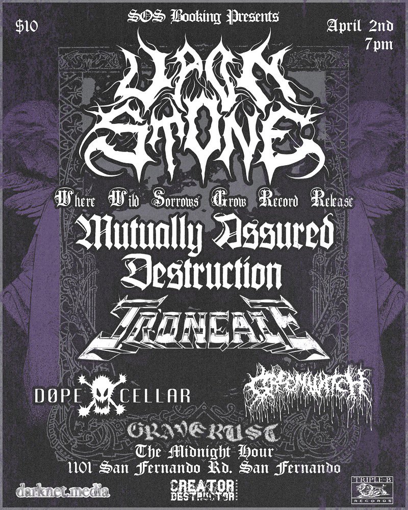 UponStone's tweet photo. Vinyl for “Where Wild Sorrows Grow” are officially pressed and being sent out this week. Record release 4/2 in the 818 with a stacked lineup. See you there⚔️ https://t.co/9DAkyrXbsT
