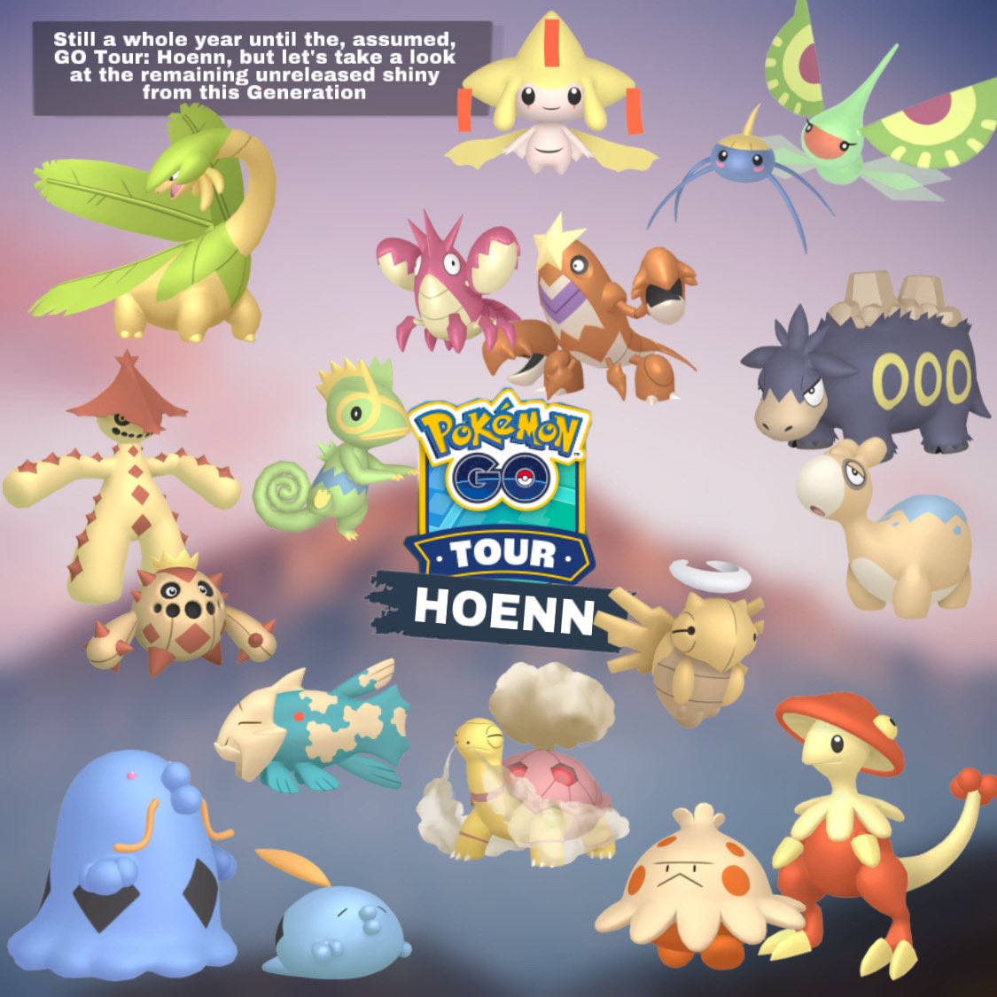 Pokemon Trade Go - Shiny Gen 3 Hoenn - Cacnea, Feebas, Bagon