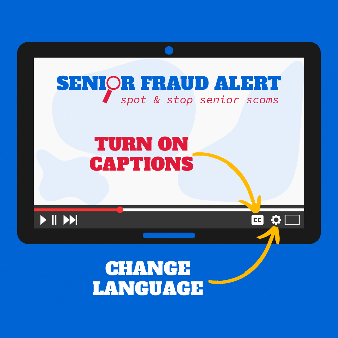 SeniorsEdmonton's tweet photo. Did you know the Senior Fraud Alert videos are available in more than 6 languages? Subscribe to the newsletter for more tips: https://t.co/x59lHCnPNb
@Westend_Seniors  @edmontonpolice 
#yegnews #yeglocal #yegseniors https://t.co/rAS2YzX41m