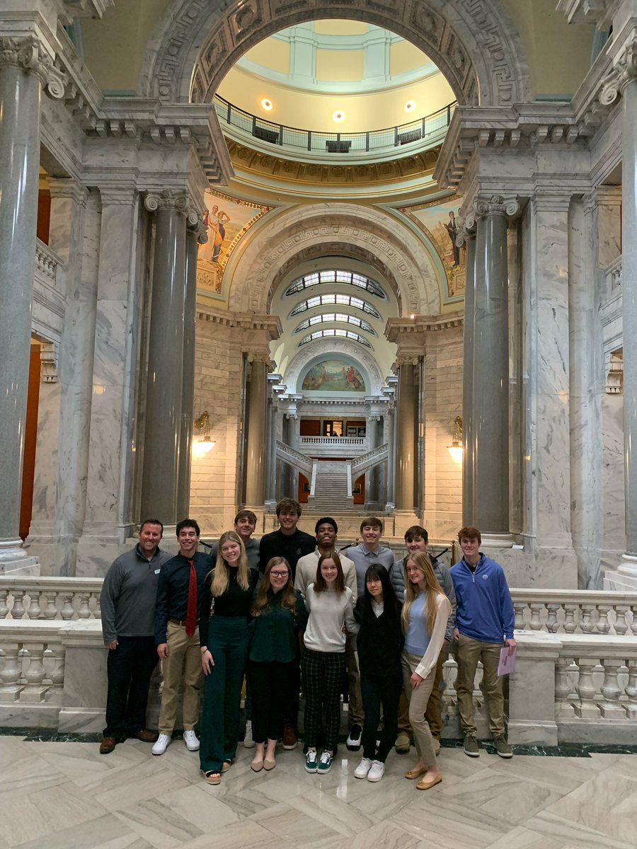 CooperGoPo's tweet photo. Great time taking this group of @RCHS_Jaguars seniors to the Capitol today. Amazing day meeting people from all three branches. (Thread) https://t.co/YiLJPAXN3q