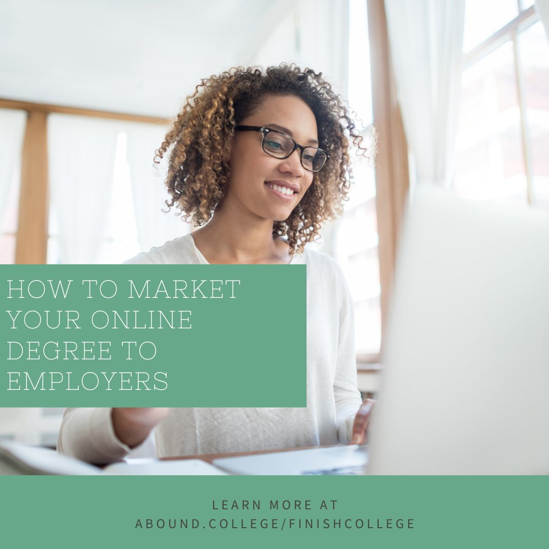 While virtual learning has become essential, many students worry about whether potential employers will disapprove of an online degree.

Continue reading to learn how to prepare your applications to impress employers and land your dream job.

abound.college/finishcollege/…