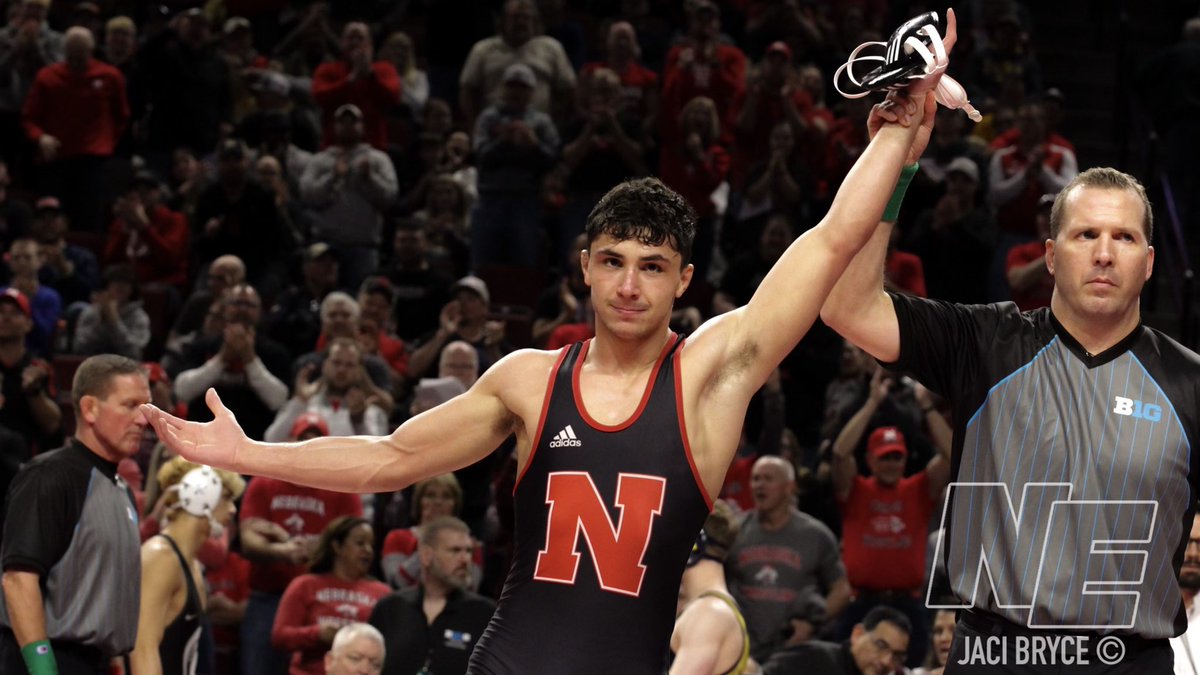 NEBwrestle's tweet photo. Ready for @HuskerWrestling to do some damage this weekend! The NCAA tournament starts TOMORROW at 11. 💪 https://t.co/mn9XDFXQQk