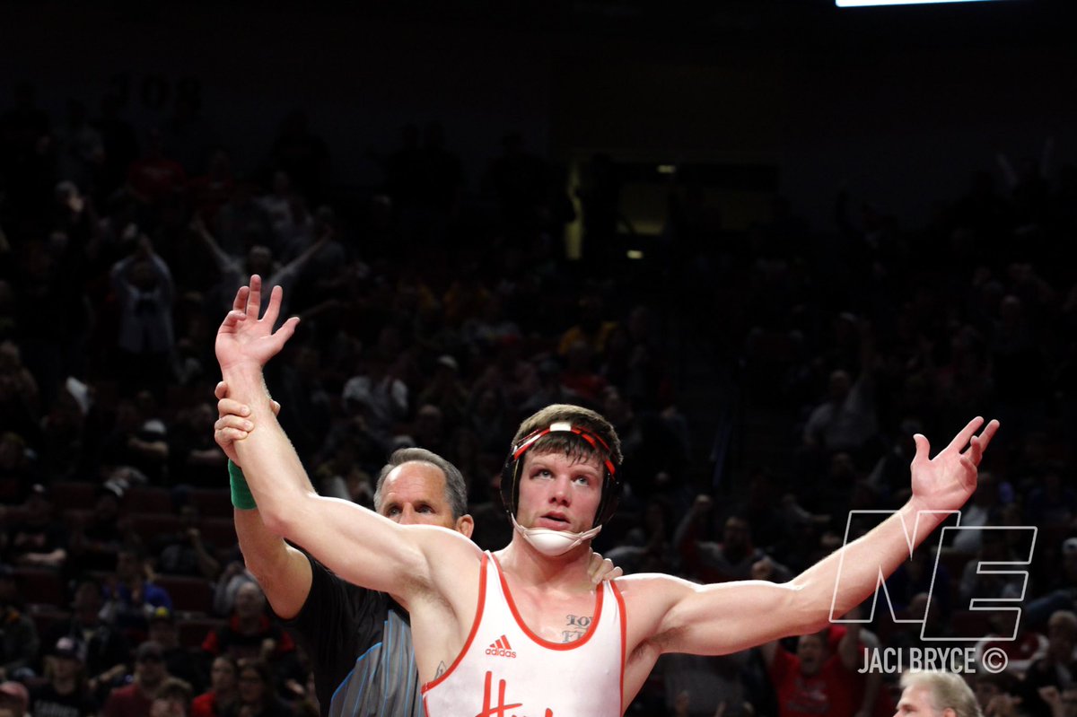 NEBwrestle's tweet photo. Ready for @HuskerWrestling to do some damage this weekend! The NCAA tournament starts TOMORROW at 11. 💪 https://t.co/mn9XDFXQQk