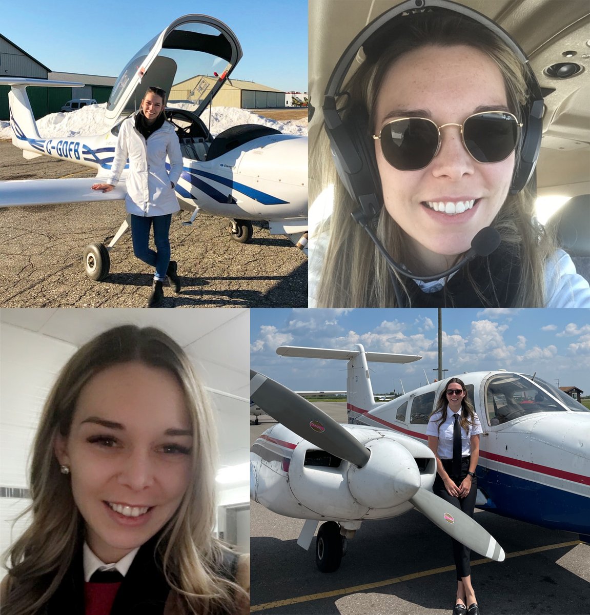 Lola_ReidAllin's tweet photo. Congratulations to REBECCA VAN SNICK the recipient of the New Track Scholarship sponsored by 99s Robin Hadfield & Lola Reid Allin. Read Rebecca's thank you letter https://t.co/GPwGeyc6l1 #femalepilot #womeninaviation #scholarship #canadian99s #ninetynines https://t.co/Ka9ppLlgTH