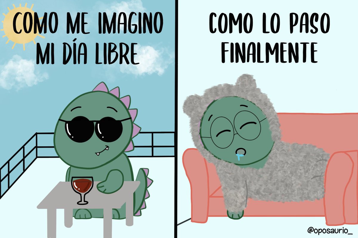 Al final esta es la realidad de mis días libres, no me escondo.