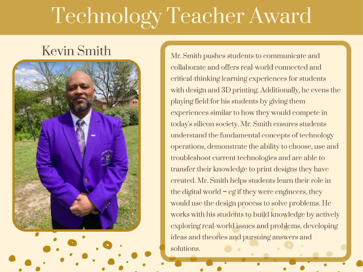 svrtc25's tweet photo. Congratulations Kevin Smith | SVRTC Technology Teacher Award - Petersburg City Public Schools #ITTIP #svrtc25 @Pburg_Schools https://t.co/gnkPpEqgFP