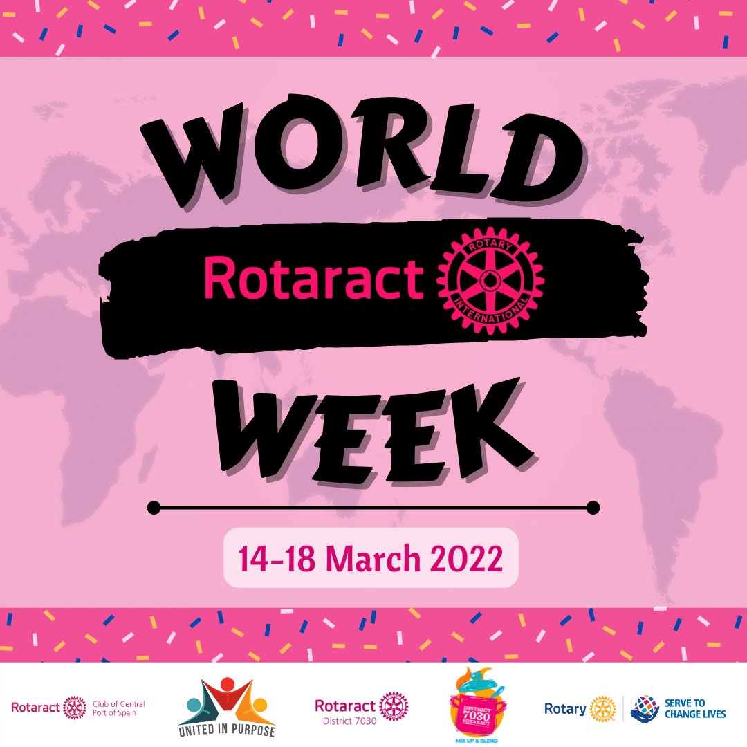 RCCentralPOS's tweet photo. IT'S WORLD ROTARACT WEEK 🎉!

Throughout the course of this week, the RCCPOS will celebrate the success and importance of Rotaract in communities 💯.

➡ SWIPE to see some of the activities we have lined up this week

#rccpos 
#rotaract 
#rotaryinternational 
#district7030 https://t.co/td3s2Eh05i