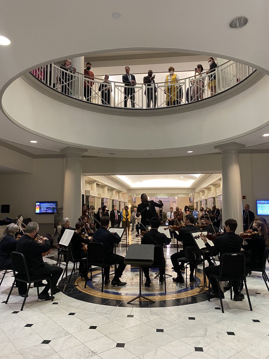 kelly_memphis's tweet photo. The first in-person hearing I’ve attended since 2019 was marked by a performance from the Baltimore Symphony Orchestra. Pretty cool! #stategovernmentrelations #Maryland https://t.co/Ajv35JF2QI