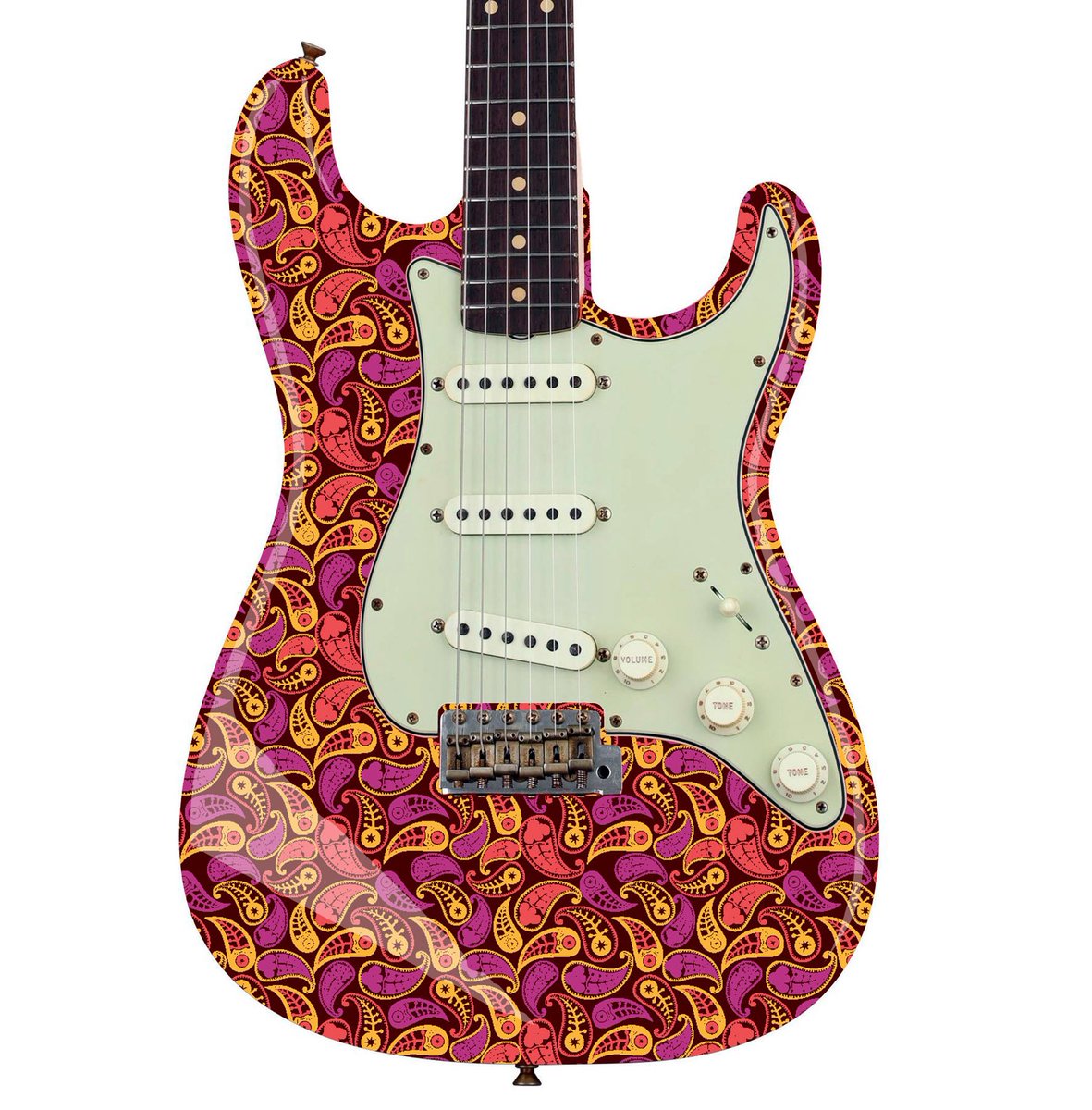 designdivil's tweet photo. #Guitar, Bass or #Acoustic #SkinWrap Laminated Vinyl #Decal Sticker. 60's Paisley https://t.co/U9AlwxKLxy https://t.co/2rlPDYrpC8