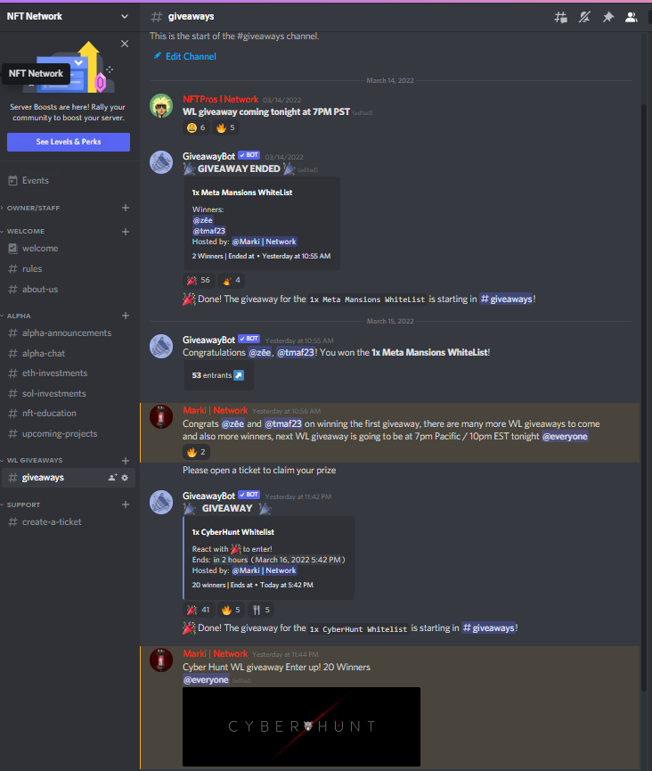 We are building a tight knit discord community as we have launched 2 days ago to only FNF. Here's a sneak peak so far. For now we already launched 2 WL giveaways since we do one everyday. 2nd giveaway is still active. Like this tweet if you would like to join our beta server.