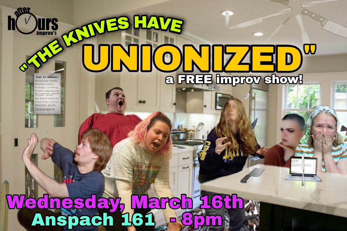 TrapDoorImprov's tweet photo. Our friends @AfterHoursCMich has a show tonight! Stop by for a good time #improv #comedy https://t.co/sv946FYI4v