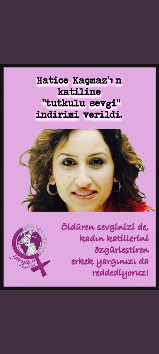 Iremm97_'s tweet photo. Ah be haco ablam benim..
Küçücük çocuğun babası zaten ölmüştü bir de annesiz bıraktı üstelik öldürme sebebide bir psikopatin evlenme teklifini kabul etmedigi için allah belanızı versin...Teklifi kabul etmese öldürülmeyecekti diyerek indirim verildi işte turkiyede kadın olmak.. https://t.co/Re8OwsXhoE