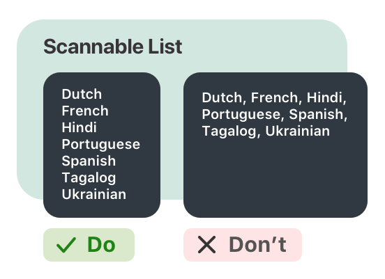 UXdesignman's tweet photo. Enable quick scanning of lists by arranging the items in the list appropriately. 
#ux #ui #productdesign https://t.co/cnfpLEnK5g