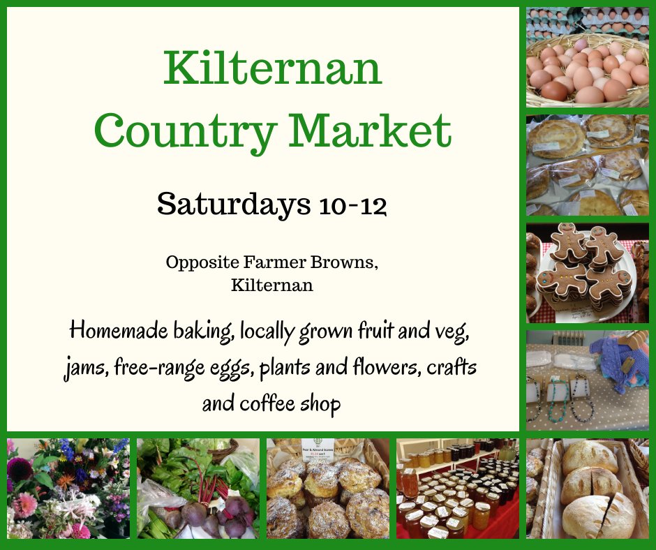 KilternanCM's tweet photo. We are open as usual this Sat 19 March 10-12 with locally homemade breads, cakes, biscuits and savouries, free-range eggs, plants, flowers, jams and honey, fruit, veg and crafts. Orders taken on 087-1368393. Coffee shop open from 9.30. Happy St Patrick's Day everyone! https://t.co/suDilVzGdD