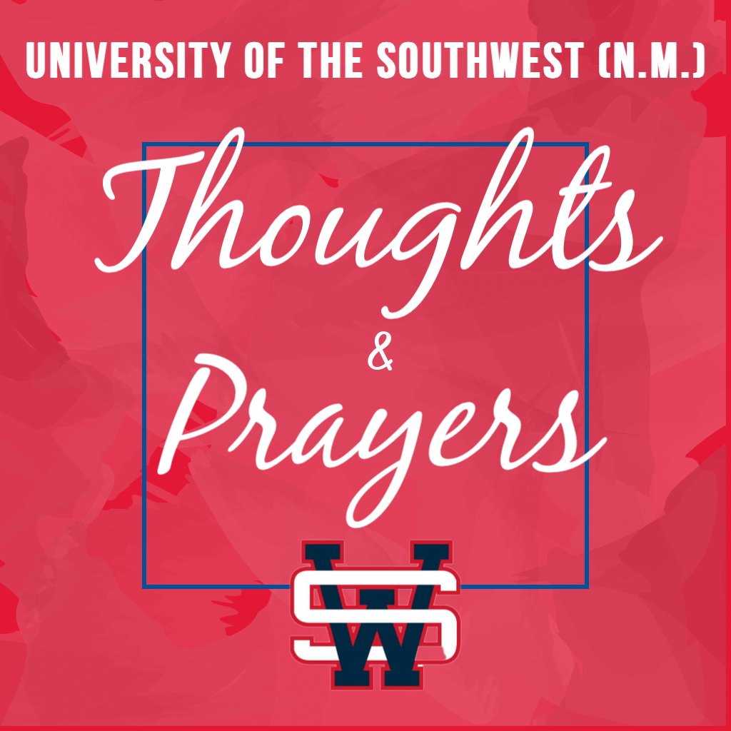 Please join us in praying for the University of the Southwest after a fatal crash involving their men's and women's golf teams.