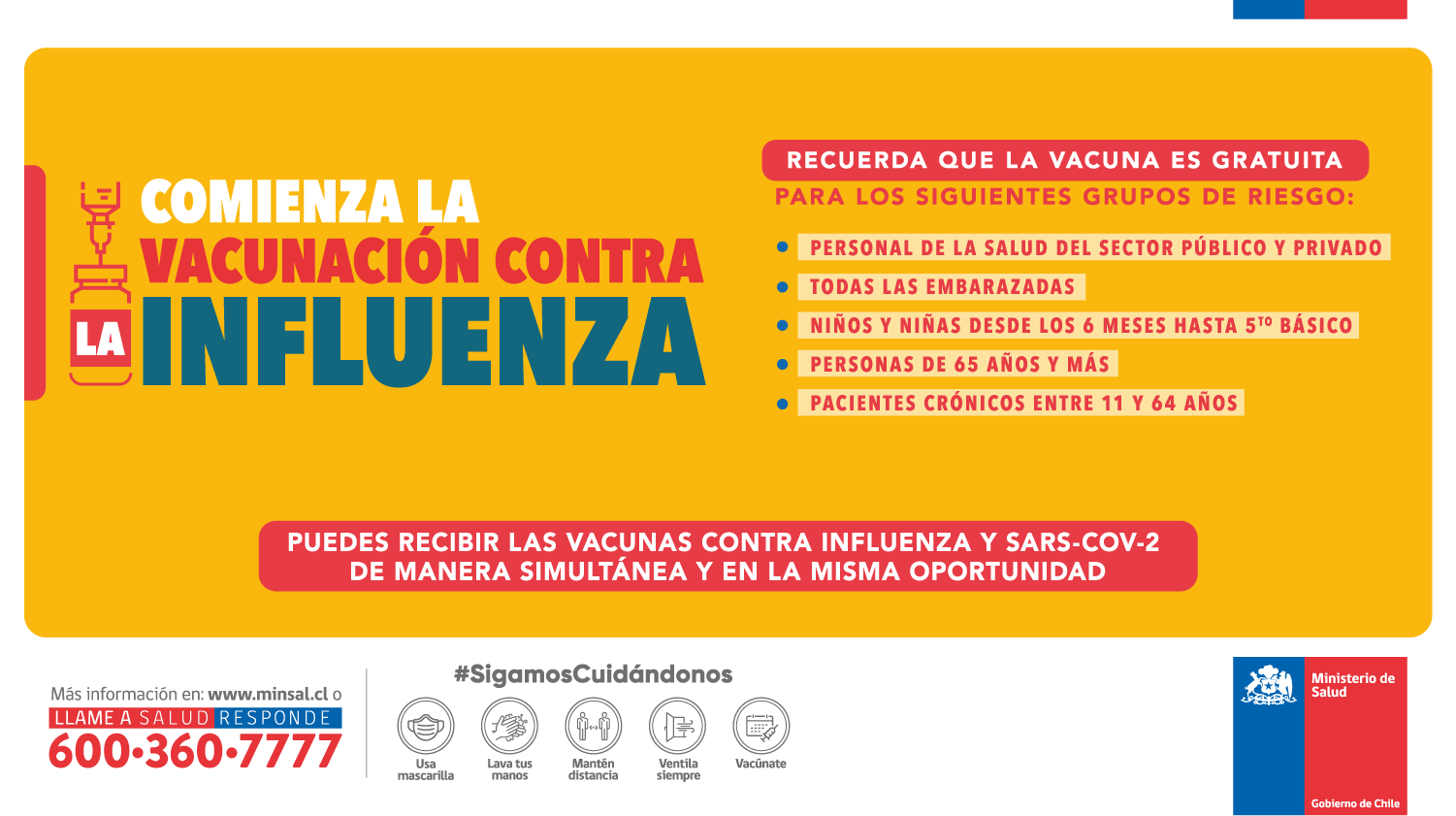 Ministerio de Salud on Twitter "💉Tan importante como vacunarnos contra