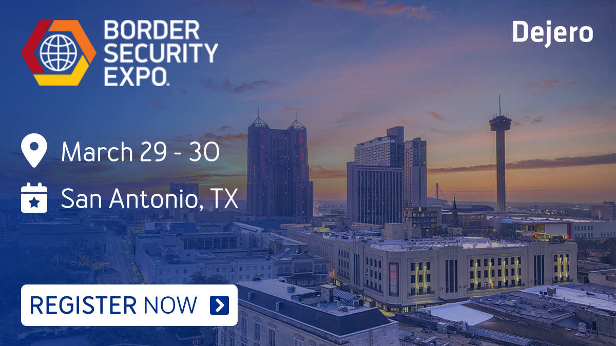 DejeroLabs's tweet photo. The @border_security is set to take place from March 29-30 in San Antonio, Texas. Interested in attending this event? Be sure to visit our booth to learn more about critical connectivity!
Book a meeting with us ahead of time: https://t.co/jtD4blOFH8

#BSE2022 #DejeroTech https://t.co/leOB5KcQdi