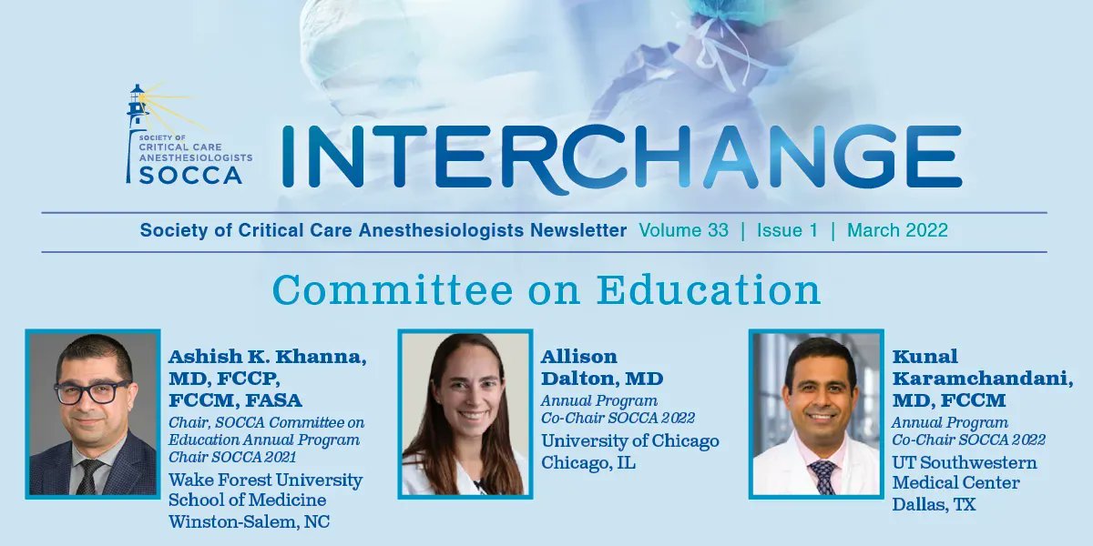 Society of Critical Care Anesthesiologists (@socca_critcare) on Twitter photo #SOCCAInterchange: <a href="/KhannaAshishCCM/">Ashish K. Khanna, MD,MS,FCCP,FCCM,FASA</a> <a href="/KunalKaramchan2/">Kunal Karamchandani</a> & Dr. Allison Dalton, “IARS/AUA/SOCCA virtual annual meeting will be held 3/17-3/20, with SOCCA meeting day on 3/18. Kickstarting the meeting: the first SOCCA Women in Critical Care meetup." More: buff.ly/3IhtVg4 #SOCCAInterchange: <a href="/KhannaAshishCCM/">Ashish K. Khanna, MD,MS,FCCP,FCCM,FASA</a> <a href="/KunalKaramchan2/">Kunal Karamchandani</a> & Dr. Allison Dalton, “IARS/AUA/SOCCA virtual annual meeting will be held 3/17-3/20, with SOCCA meeting day on 3/18. Kickstarting the meeting: the first SOCCA Women in Critical Care meetup." More: buff.ly/3IhtVg4
