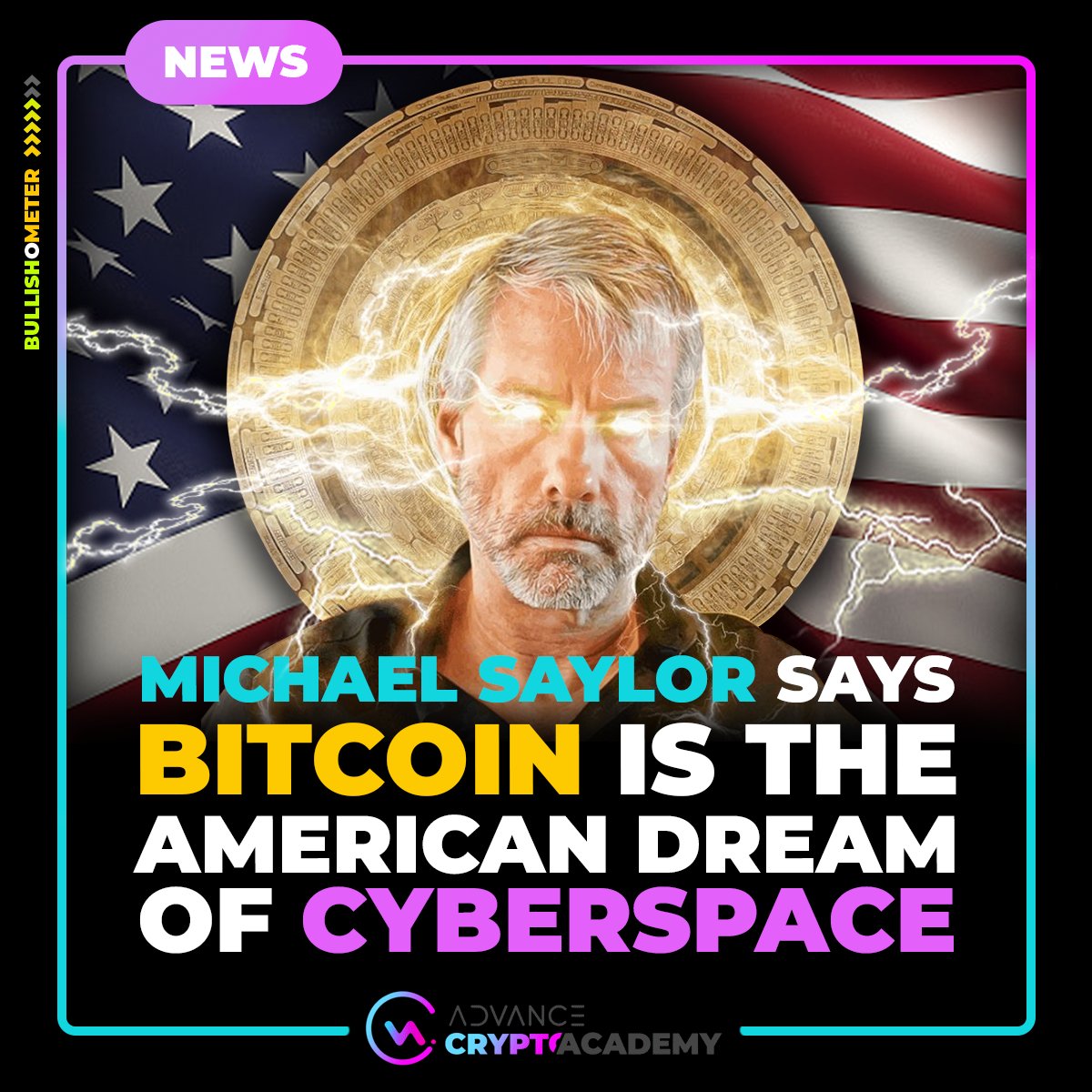 #MicroStrategy's Michael Saylor: "#Bitcoin, the American dream of #cyberspace" 

Are we hearing this just?

#bitcoin #altcoins #cryptocurrencyr #blockchain #trading #NFT #cryptocurrencynews #advancecryptoacademy #acatoken #americandream