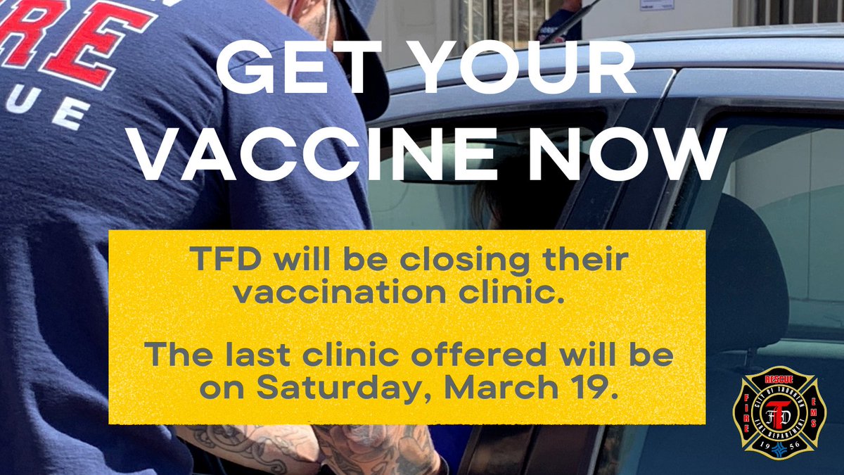 If you are still in need of a 1st, 2nd or booster vaccination, please visit our website for an appt this week as we will be CLOSING our clinic. The last clinic offered will be on Sat, March 19.
Visit gocot.net/covid19vaccine to schedule an appt and for other useful info.