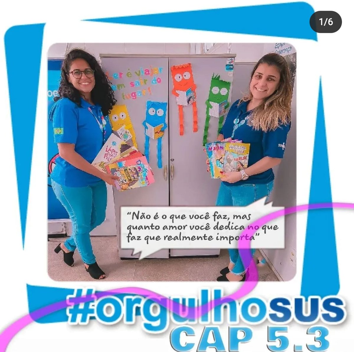 Saude_Rio's tweet photo. O incentivo à leitura e vacinação podem andar de mãos dadas 💙
#CFLeniceMMonteiro #CAP53 #SantaCruz
#OrgulhoSUS https://t.co/cUgsgZ0izO