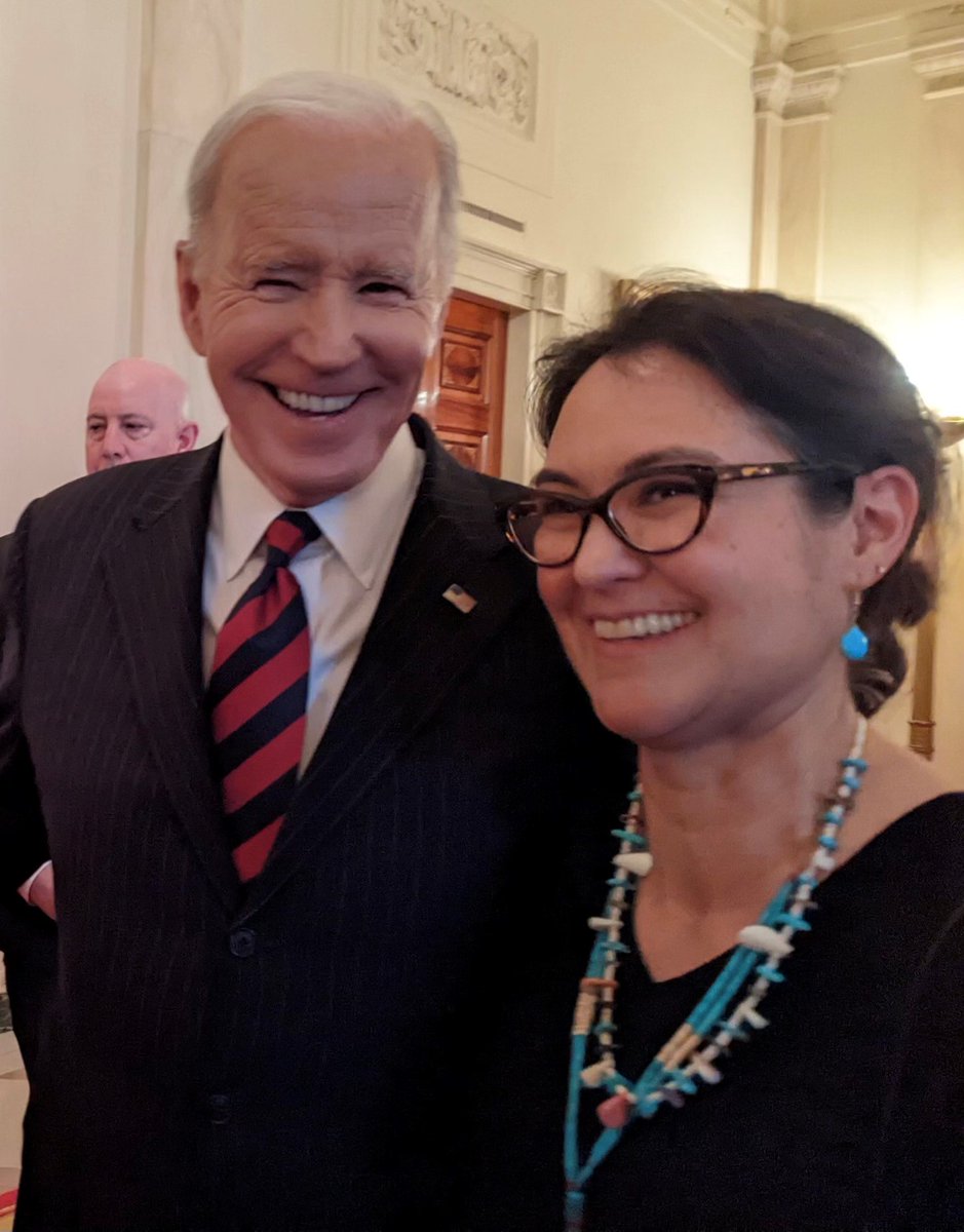 NEHchair's tweet photo. It was an honor to meet President Biden and the many impressive women leaders of the Biden-Harris administration at last night’s #WomensHistoryMonth celebration at the @WhiteHouse. https://t.co/Zm7Wwbs7Iw