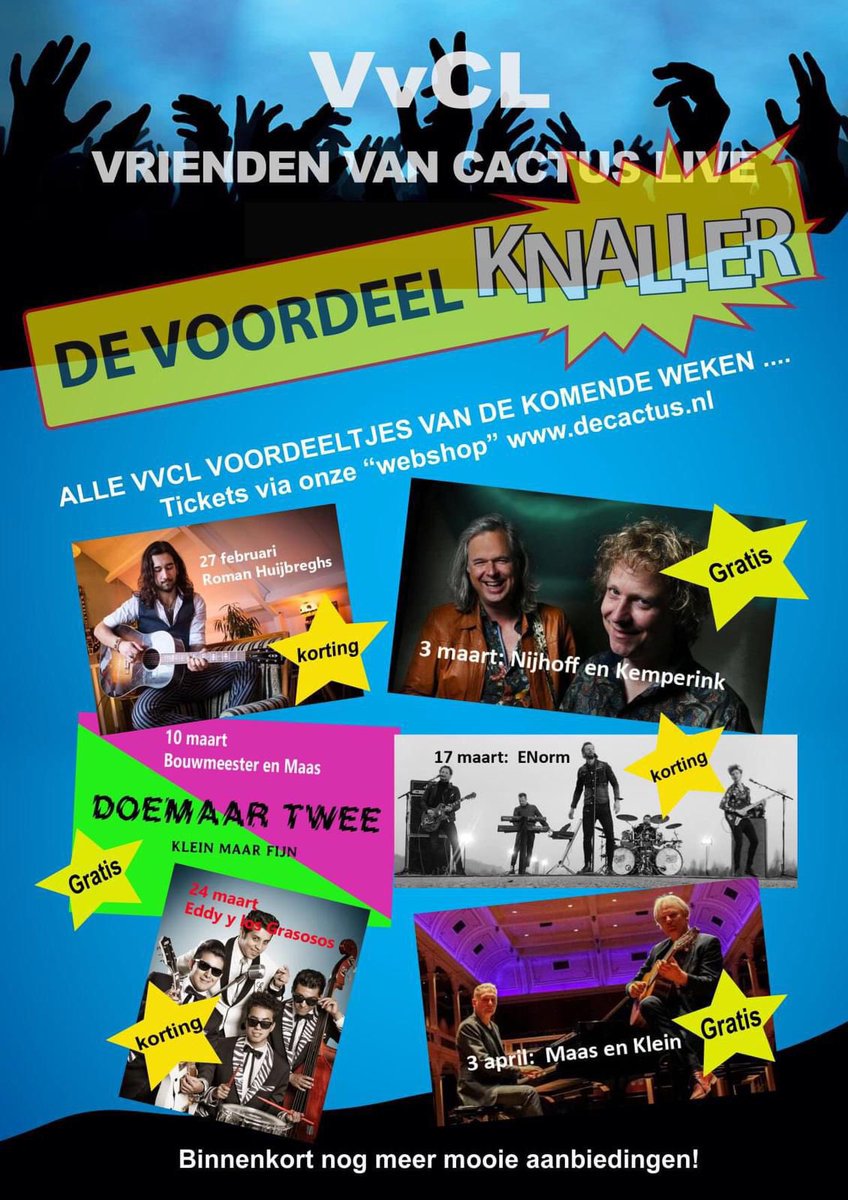 vriendvCL's tweet photo. Morgenavond Enorm. Er zijn nog tickets te koop via https://t.co/ZGoQrElMfz Vrienden hebben een korting mits ingelogd. https://t.co/ctI0iv1NnZ