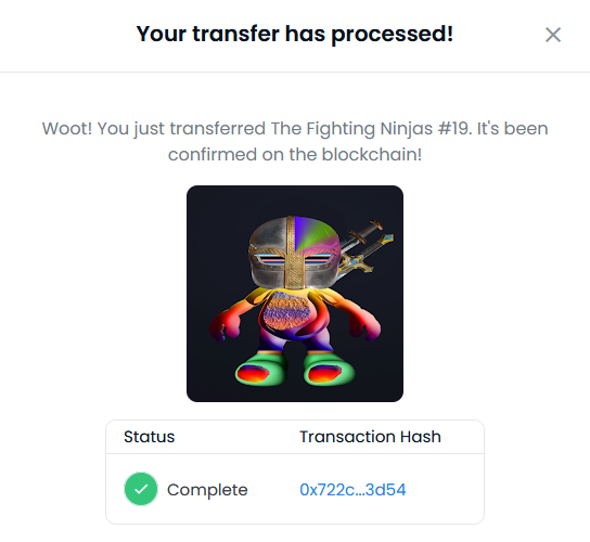 Yo real give away here you go - You got the 1st Fight Ninja <a href="/jfire088/">JFire</a> Tweet back when you get it 
 #opensea #nft #nftworld #freennft