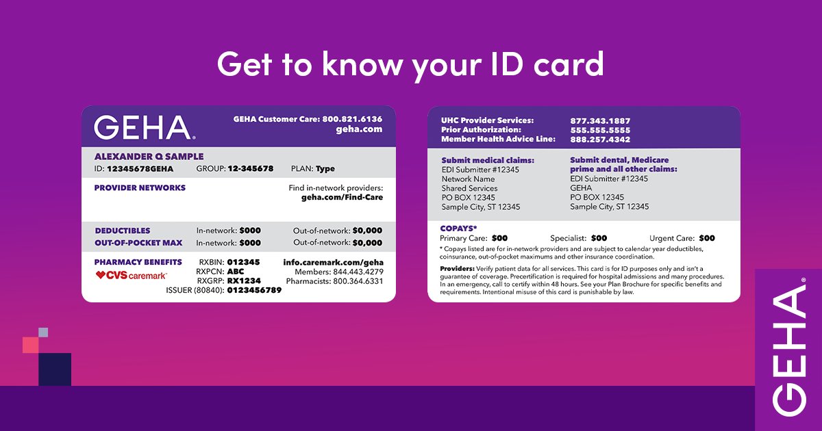 GEHA Health on Twitter "See our new member medical ID card for useful
