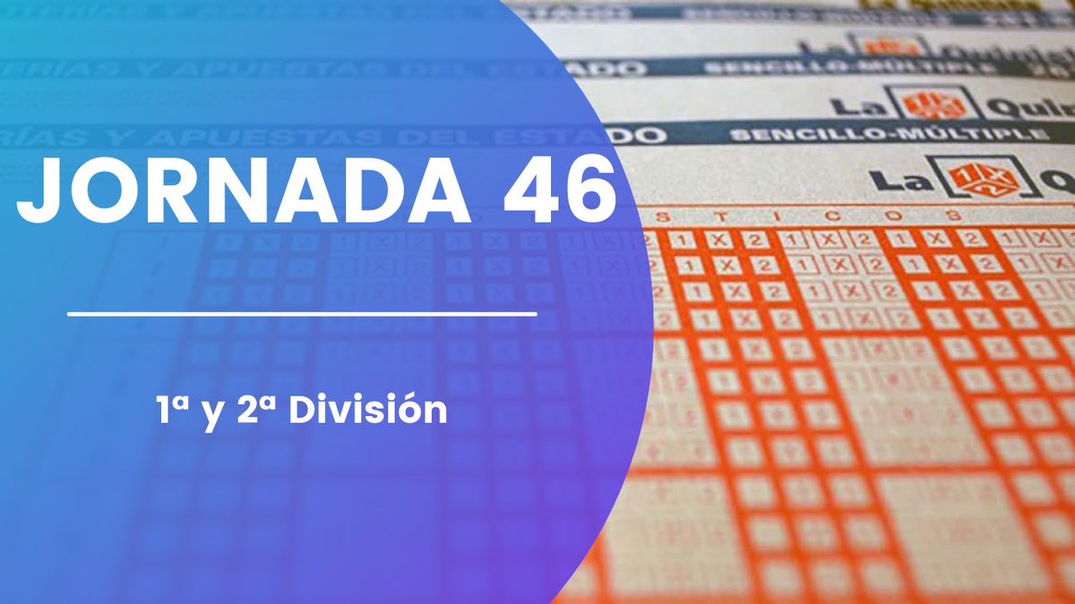 ⚽️JORNADA 46⚽️
🏆La Quiniela 1X2🏆
🔥Mi pronóstico aquí👇🏻
youtu.be/wI2H5B9ebpw
#LaQuiniela #LocoQuiniela #1X2 #BOTE #suerte #laliga123 #elplenoalquince #laliga #laliga123