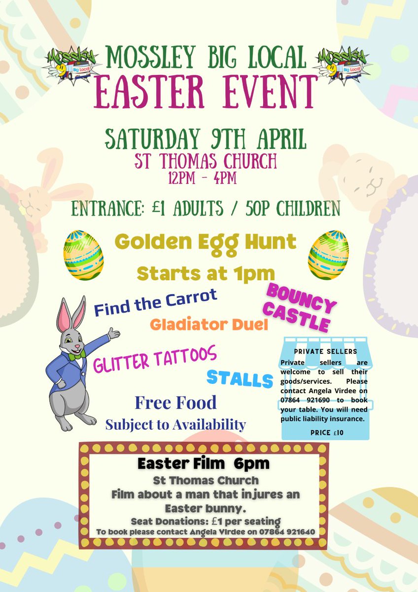 abbey_primary's tweet photo. For all Abbey Primary School families at St Thomas Church, we would encourage everyone to support this Mossley Big Local event. https://t.co/nIwyz9Rw7s