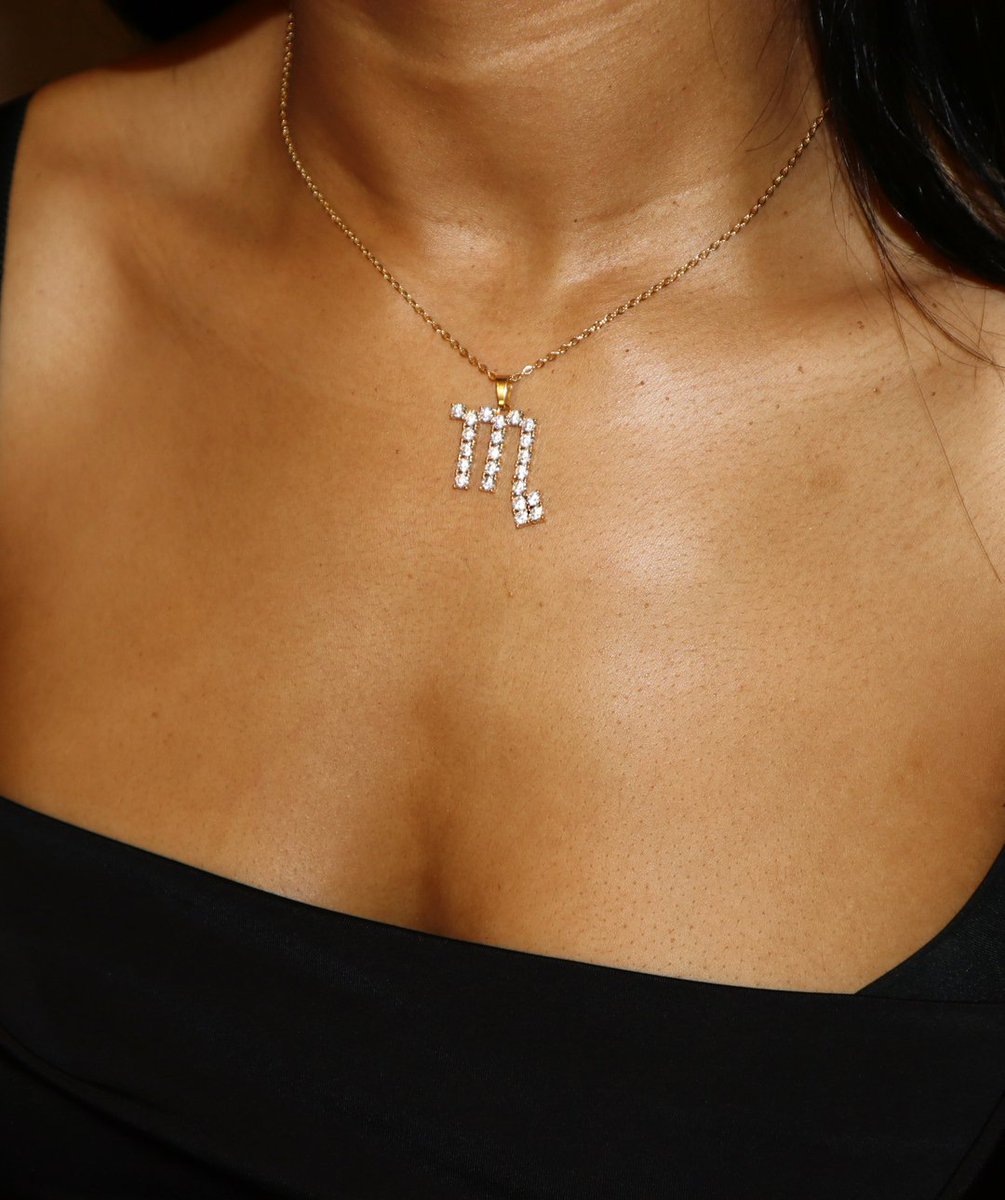 SHOPKAECHE's tweet image. Fun Fact: This is SZAs zodiac symbol. Anyone else’s? Drop a Scorpio emoji in the comments if that’s your sign. Shop Stargazing Necklace || KAECHE.com #KAECHE #SHOPKAECHE #tarnishfreejewelry #18kgold #goldplatedjewelry #qualityjewelry #goldjewelry #blac...