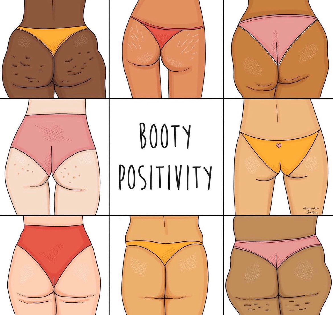 GivingTheTalk's tweet photo. 🎨@marcelailustra

A friendly reminder that your booty is beautiful; take some time today to appreciate how it looks, feels, moves, and jiggles.

Celebrating and finding pleasure in your body is your birthright.

I hope you (and your booty) have a wonderful day! https://t.co/DfrPF19MBO