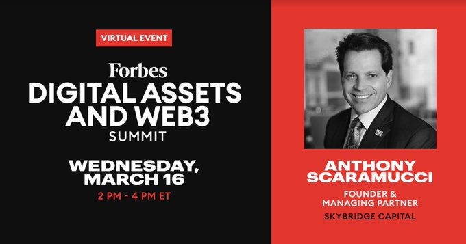 kenyanwalstreet's tweet photo. "The Bitcoin network is scaling faster than the internet was scaling in 1990s" @Scaramucci on @ForbesCrypto
#FDAWEB3 https://t.co/xWIrwe4Xpi