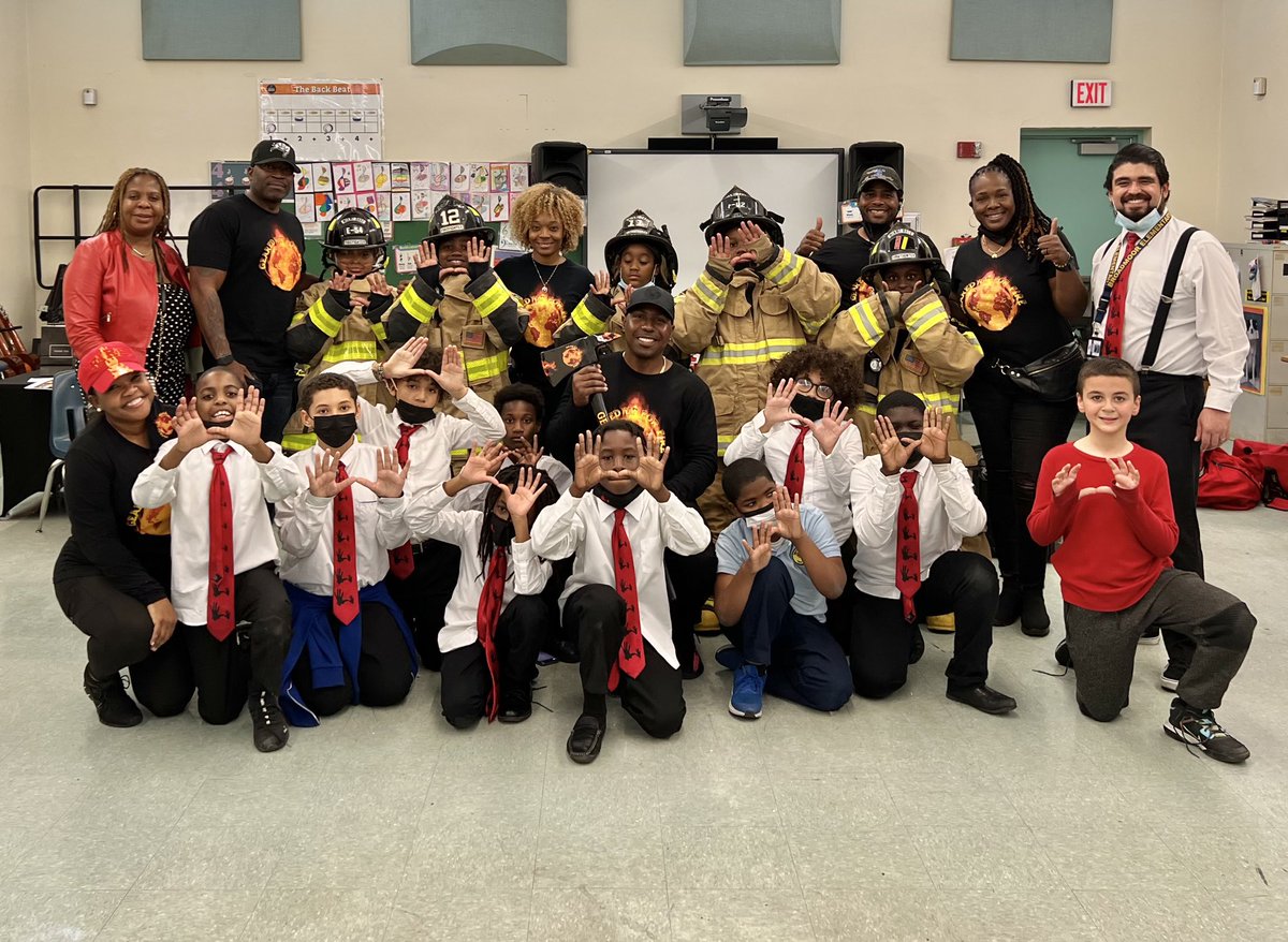 BroadmoorSchool's tweet photo. 🔥🚒Thank you to our community heroes and mentors from “Geared Up for Fire” - empowering and mentoring our youth for life and career choices!  We are #5000! @5000RoleModels @MDCPSCentral #RecapturingTheVision https://t.co/cfxAC7tzWL