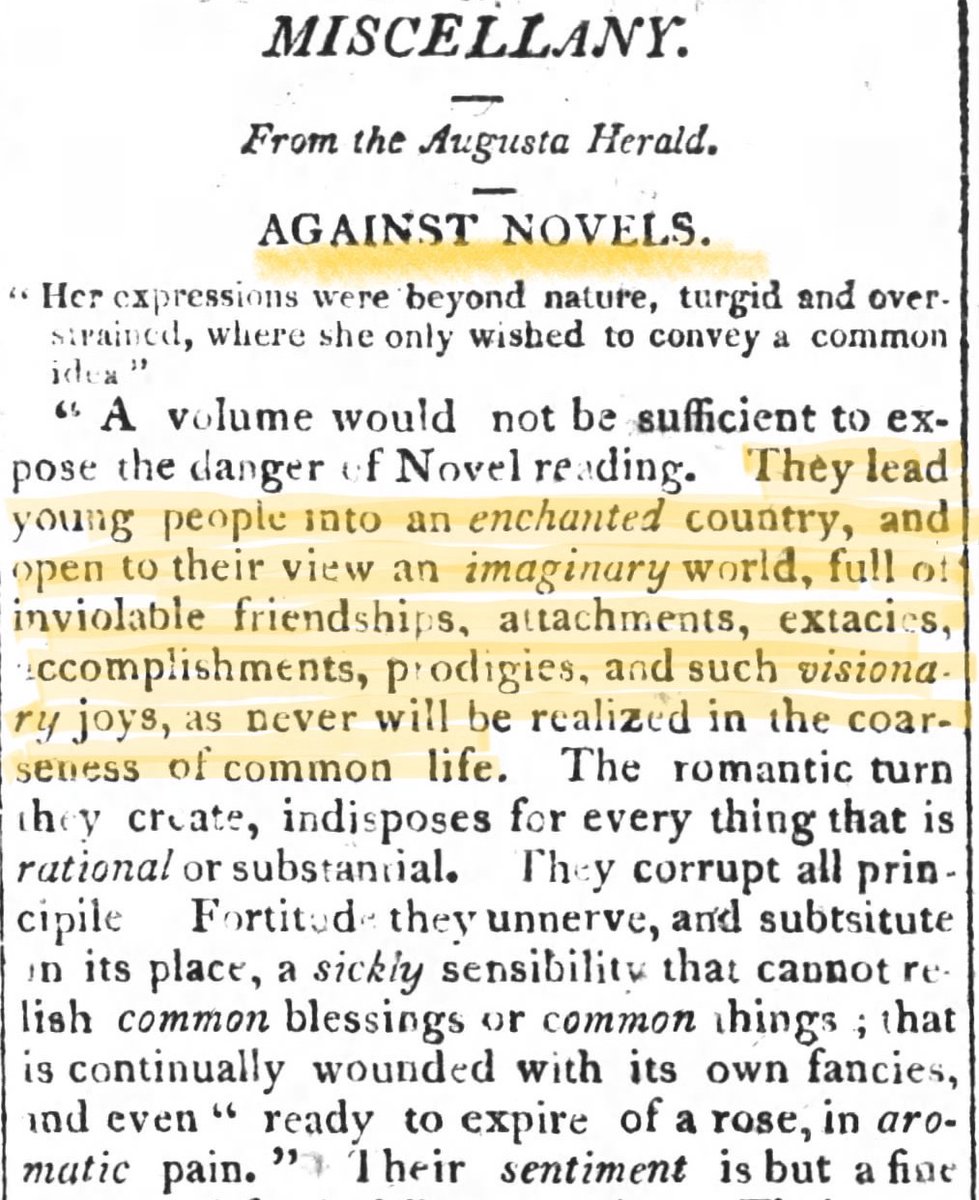 1813 on the word metaverse:

"They lead young people into an enchanted country, and open to their view an imaginary world, full of inviolable friendships, attachments, ecstasies, accomplishments, prodigies, &amp; such visionary joys, as never will be realized."x.com/pmarca/status/…