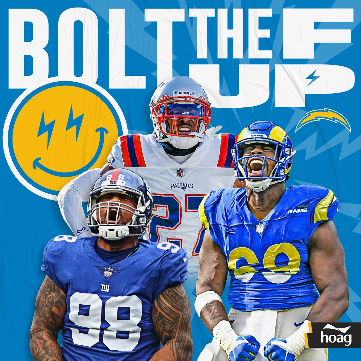 Los Angeles Chargers (@chargers) on Twitter photo STACCCKKKKEDDD.
we've agreed to terms w <a href="/MR_INT/">J.C. Jackson</a> + <a href="/SJD_51/">Sebastian Joseph-Day</a> + @AJOHN15 » chrg.rs/FAFRENZY STACCCKKKKEDDD.
we've agreed to terms w <a href="/MR_INT/">J.C. Jackson</a> + <a href="/SJD_51/">Sebastian Joseph-Day</a> + @AJOHN15 » chrg.rs/FAFRENZY