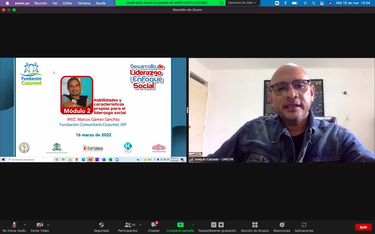 fccozumel's tweet photo. Módulo 2 del Programa: Desarrollo de Liderazgo con Enfoque Social "Habilidades y Características Propias para un Liderazgo Social" con cerca de 100 jóvenes de todo el país. Proyectoen alianza con la #Unicva @uqroo_mx @FortaleceOSC #KalaEducation y financiamiento de @NMontePiedad https://t.co/GVdtO8o9Dh