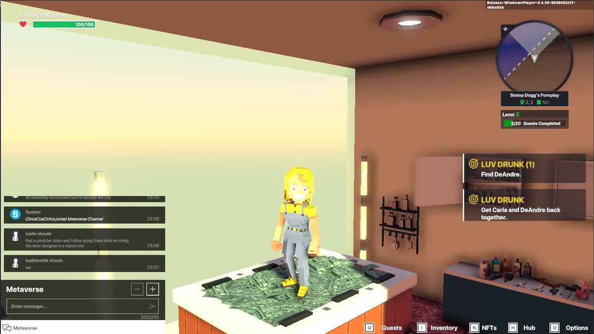 JacquelFrenchi's tweet photo. @TheSandboxGame I just participated in the daily #SandboxAlphaS2Contest for a chance to earn up to 1,000 $SAND! Starting March 16 - Take a money bath in Snoop Dogg Mansion. Check out my screenshot below!
👇 #SandboxAlphaS2 https://t.co/XS726Qc9Ss